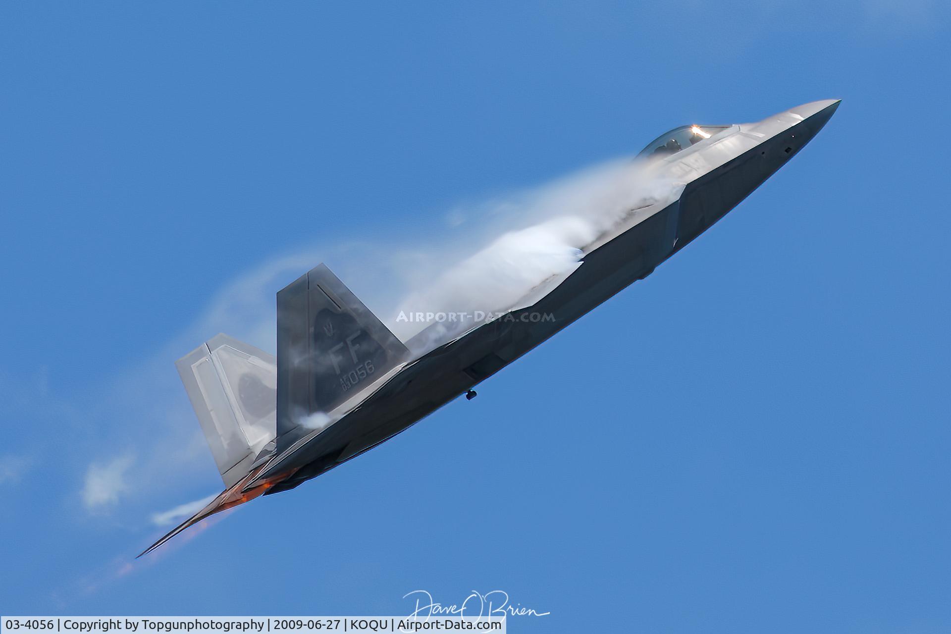 03-4056, 2003 Lockheed Martin F-22A Raptor C/N 4056, Raptor pulling major vaps