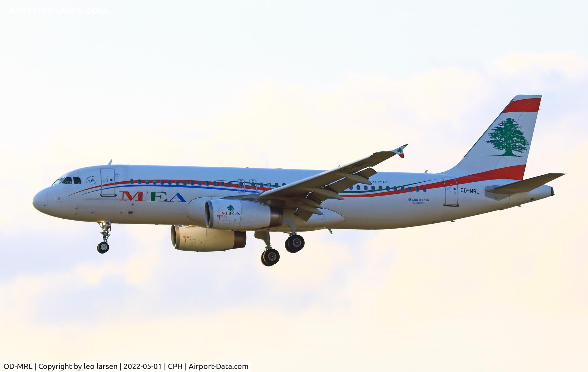 OD-MRL, 2012 Airbus A320-232 C/N 5000, Copenhagen 1.5.2022