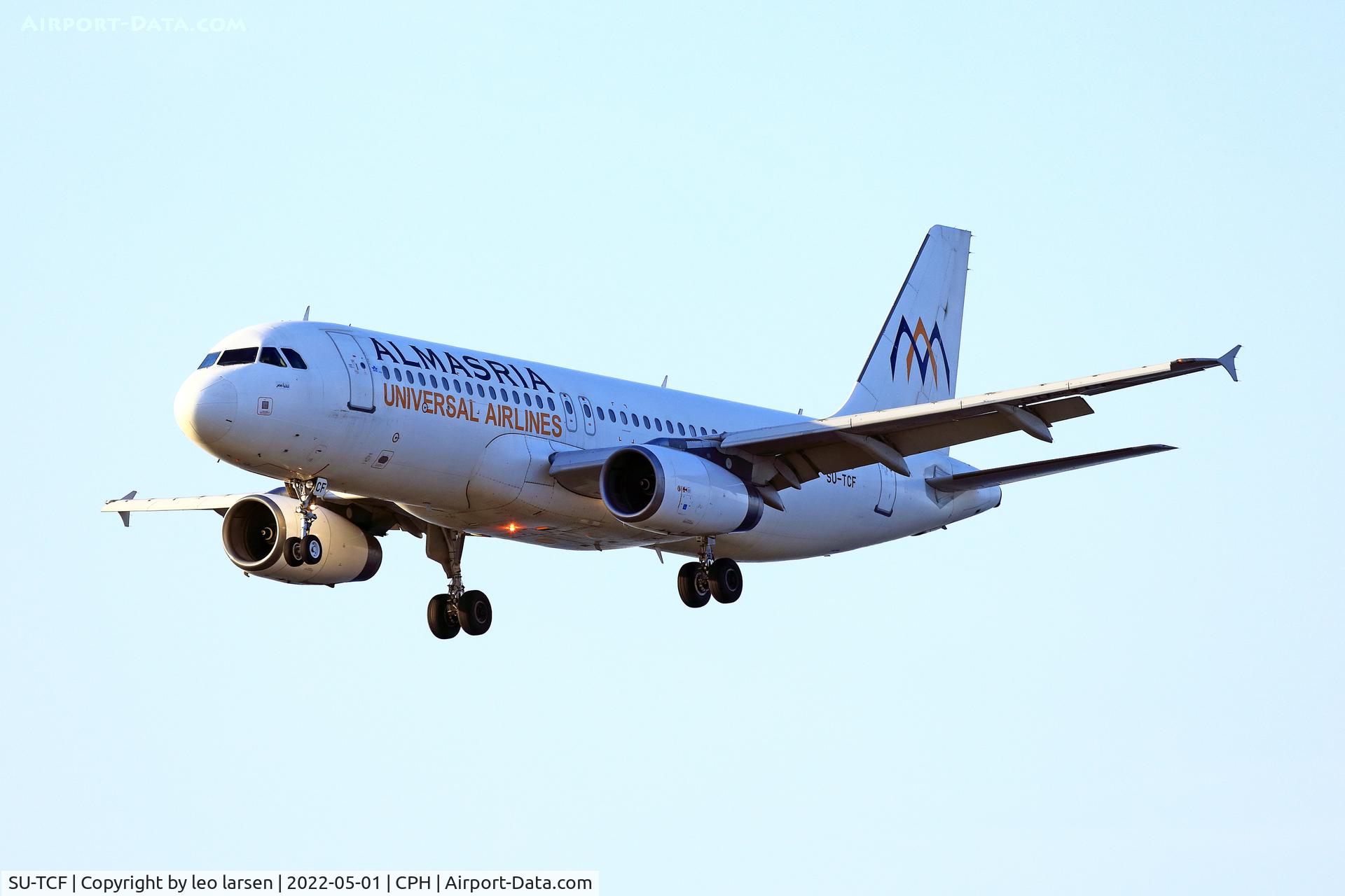 SU-TCF, 2001 Airbus A320-232 C/N 1561, Copenhagen 1.5.2022