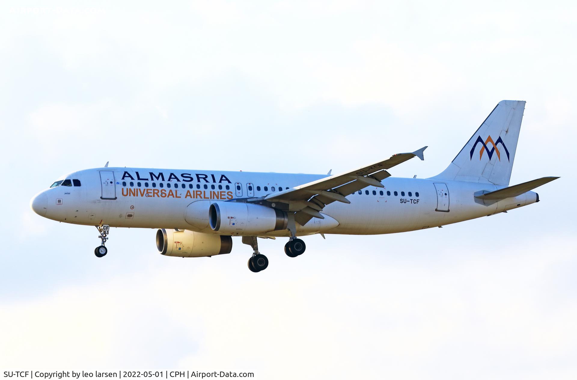 SU-TCF, 2001 Airbus A320-232 C/N 1561, Copenhagen 1.5.2022