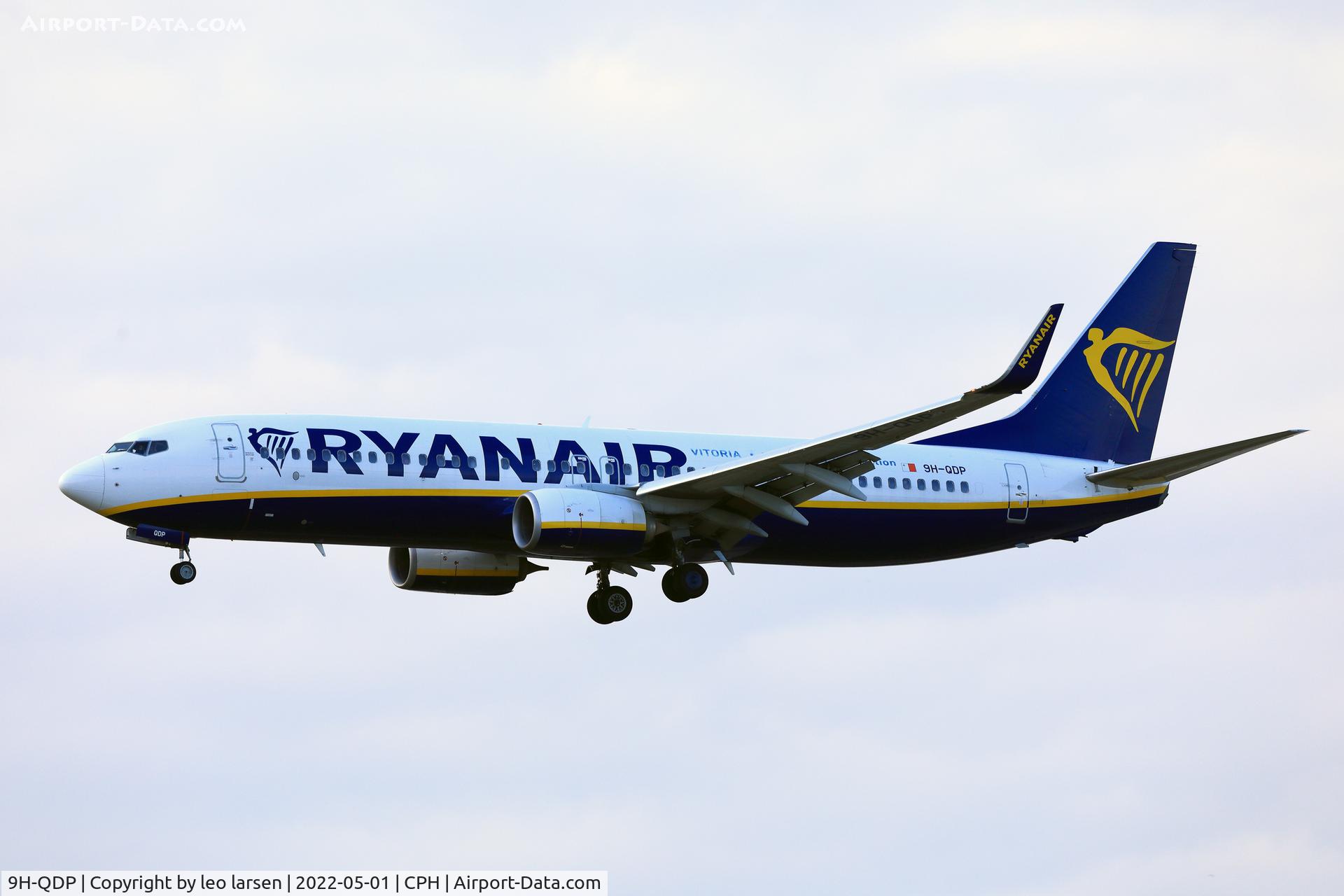 9H-QDP, 2016 Boeing 737-8AS C/N 44765, Copenhagen 1.5.2022