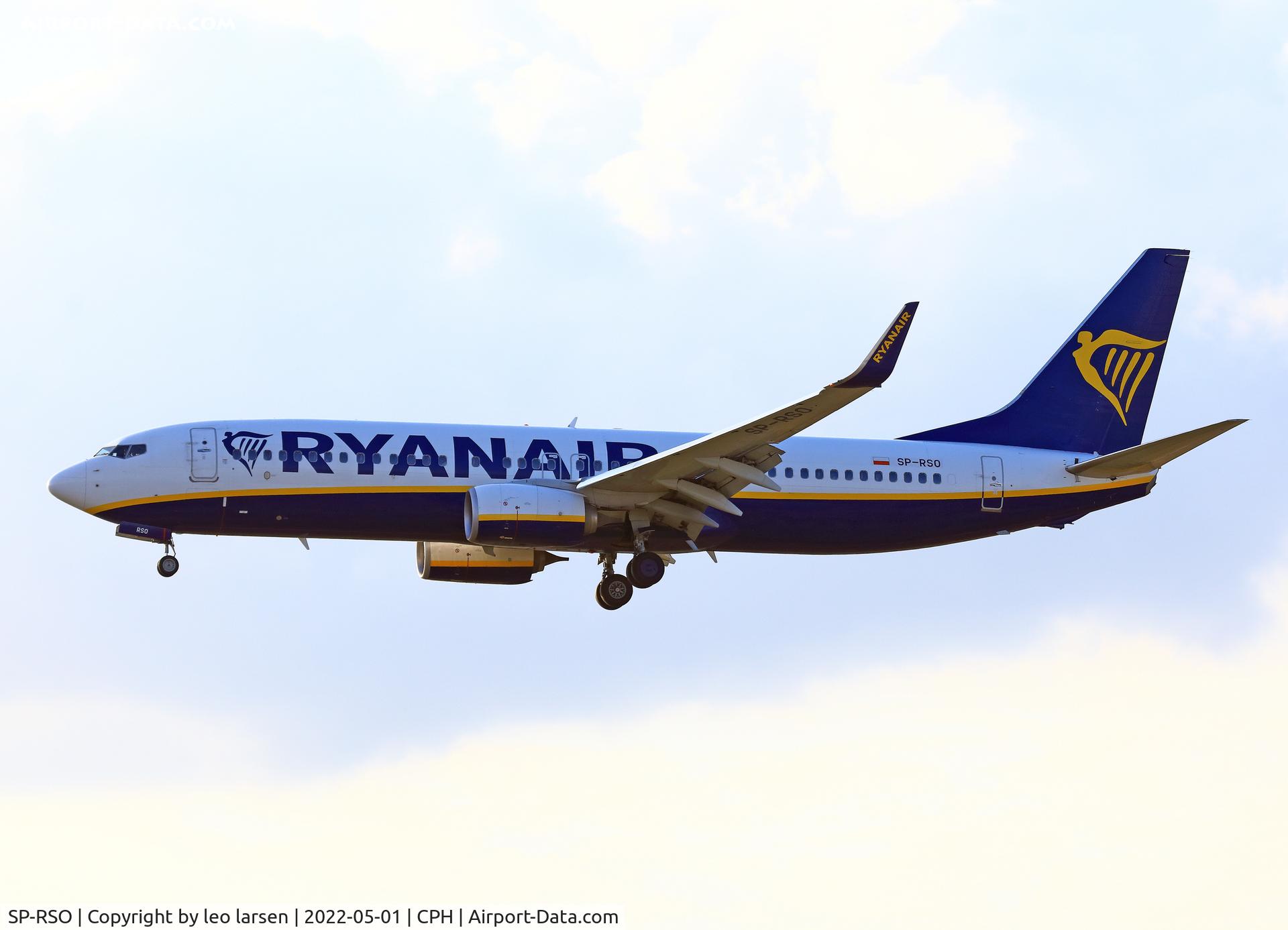 SP-RSO, 2017 Boeing 737-8AS C/N 44796, Copenhagen 1.5.2022