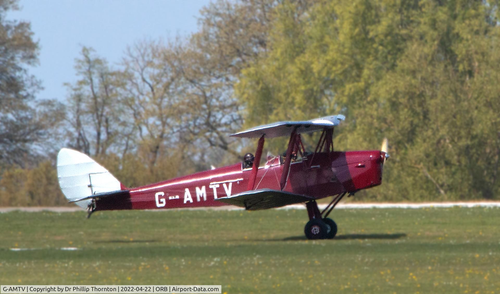 G-AMTV, 1935 De Havilland DH-82A Tiger Moth II C/N 3858, Touch down at Sywell