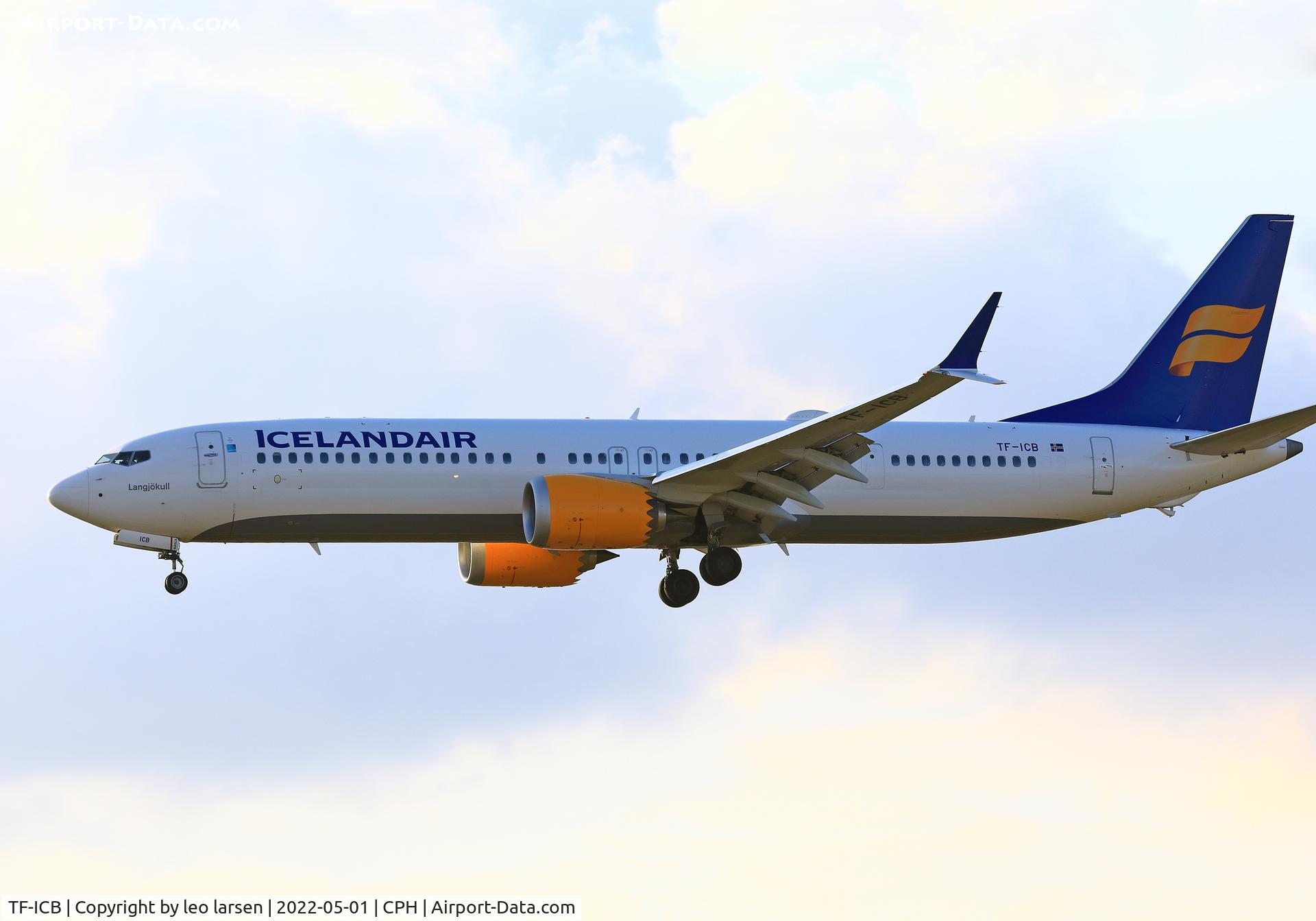 TF-ICB, 2019 Boeing 737-9 MAX C/N 44568, Copenhagen 1.5.2022