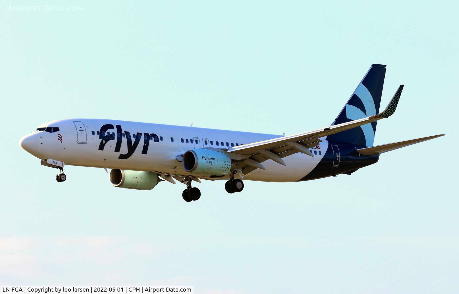 LN-FGA, 2012 Boeing 737-82R C/N 40014, Copenhagen 1.5.2022