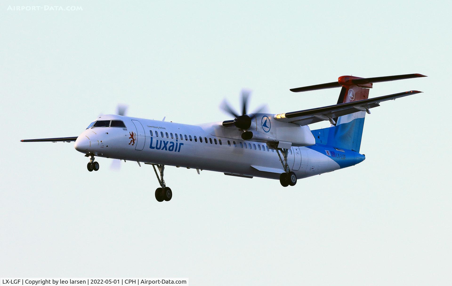 LX-LGF, 2011 De Havilland Canada DHC-8-402Q Dash 8 C/N 4349, Copenhagen 1.5.2022