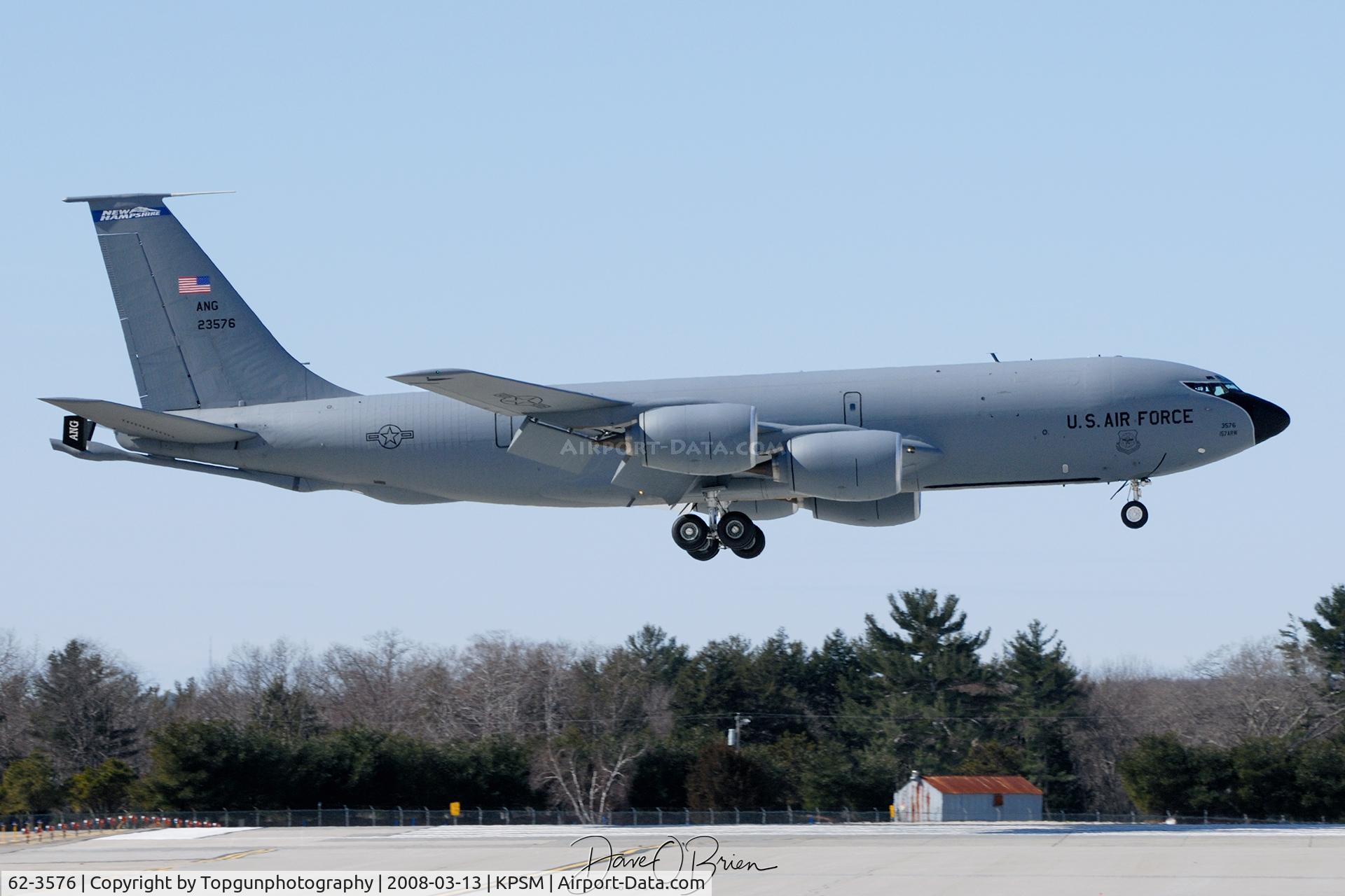 62-3576, 1962 Boeing KC-135R Stratotanker C/N 18559, PACK11 landing RW34