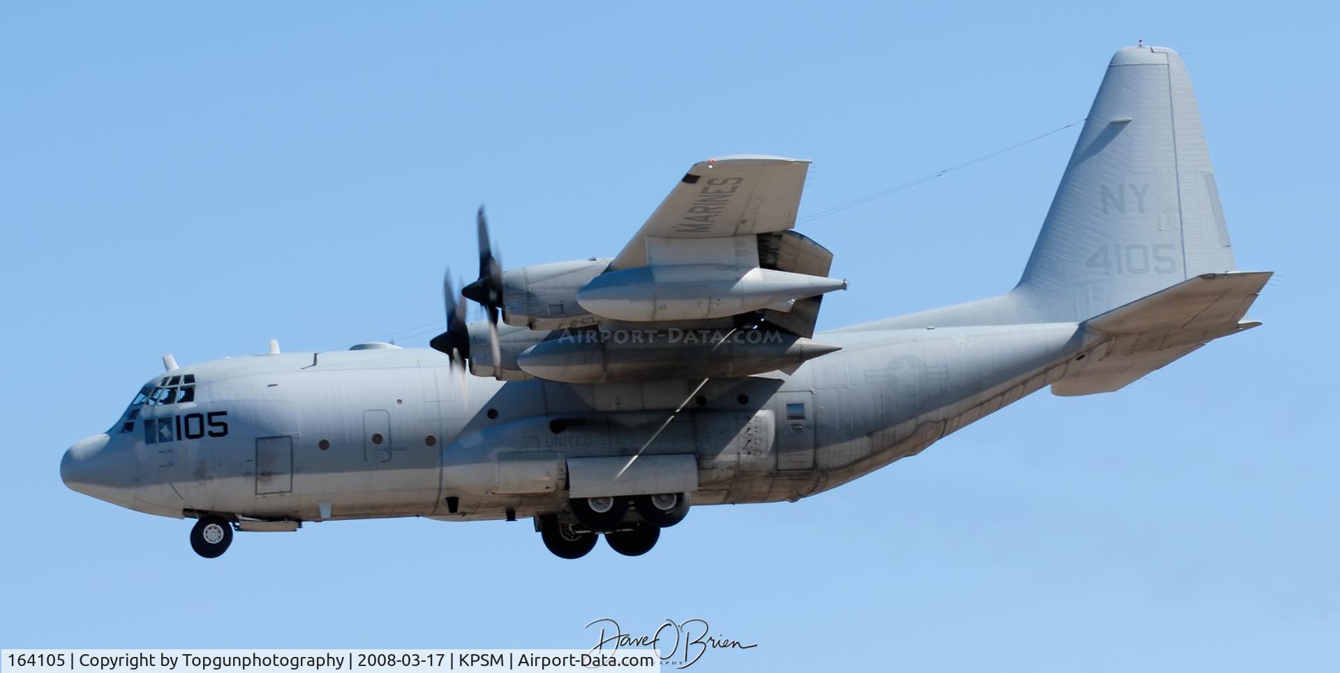 164105, 1987 Lockheed KC-130T Hercules C/N 382-5147, CONVOY05 working the RW34 pattern