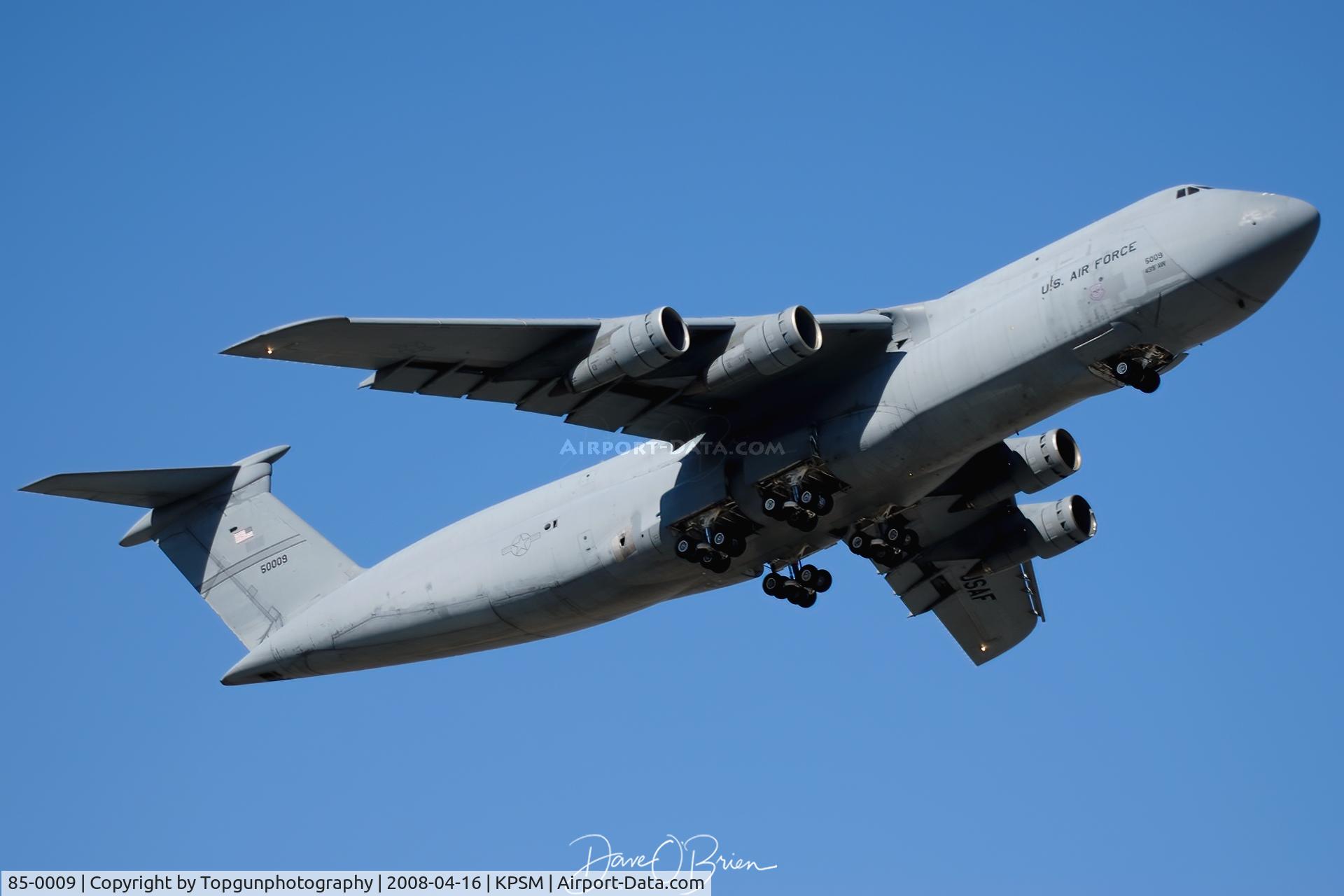 85-0009, 1987 Lockheed C-5B Galaxy C/N 500-0095, RODD21 working RW16
