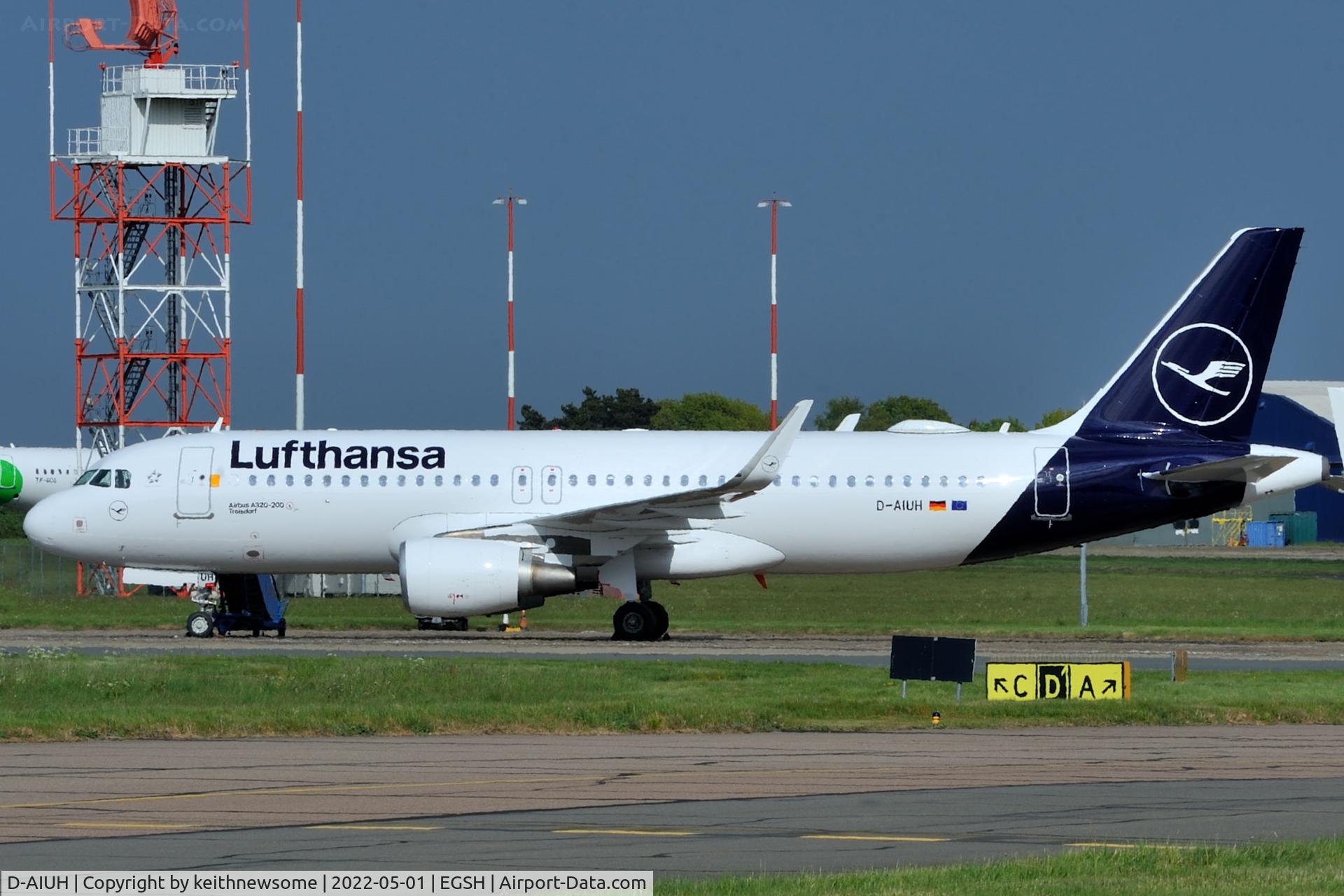 D-AIUH, 2014 Airbus A320-214 C/N 6225, Removed from spray shop with later colour scheme.