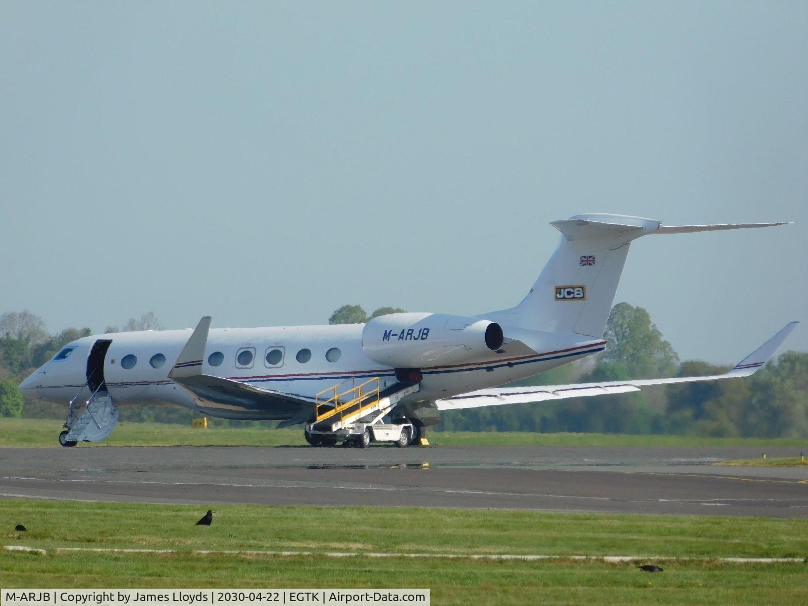 M-ARJB, 2013 Gulfstream Aerospace G650 (G-VI) C/N 6049, Seen at Oxford Airport.