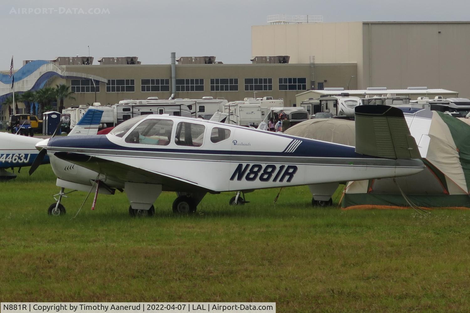 N881R, 1960 Beech M35 Bonanza C/N D-6290, 1960 Beech M35, c/n: D-6290, Sun 'n Fun