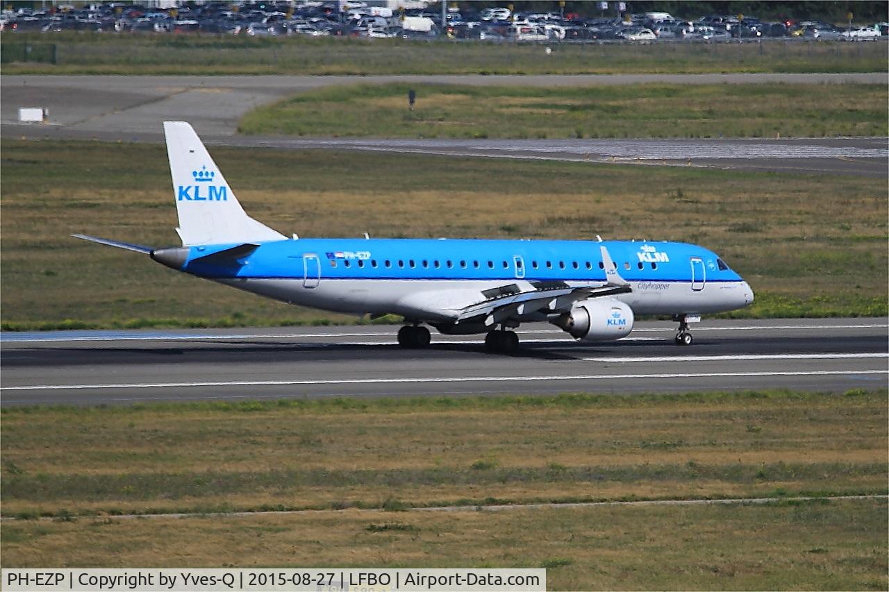 PH-EZP, 2010 Embraer 190LR (ERJ-190-100LR) C/N 19000347, Embraer ERJ-190-100LR, Landing rwy 14R, Toulouse-Blagnac airport (LFBO-TLS)