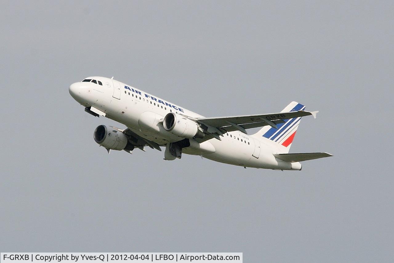 F-GRXB, 2001 Airbus A319-111 C/N 1645, Airbus A319-111, Take off rwy 32L, Toulouse-Blagnac Airport (LFBO-TLS)