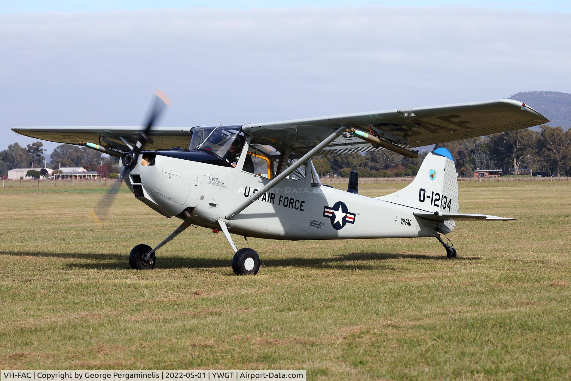 VH-FAC, 1952 Cessna O-1G Bird Dog C/N 22448, Antique Aeroplane Assn of Australia National Fly-in.