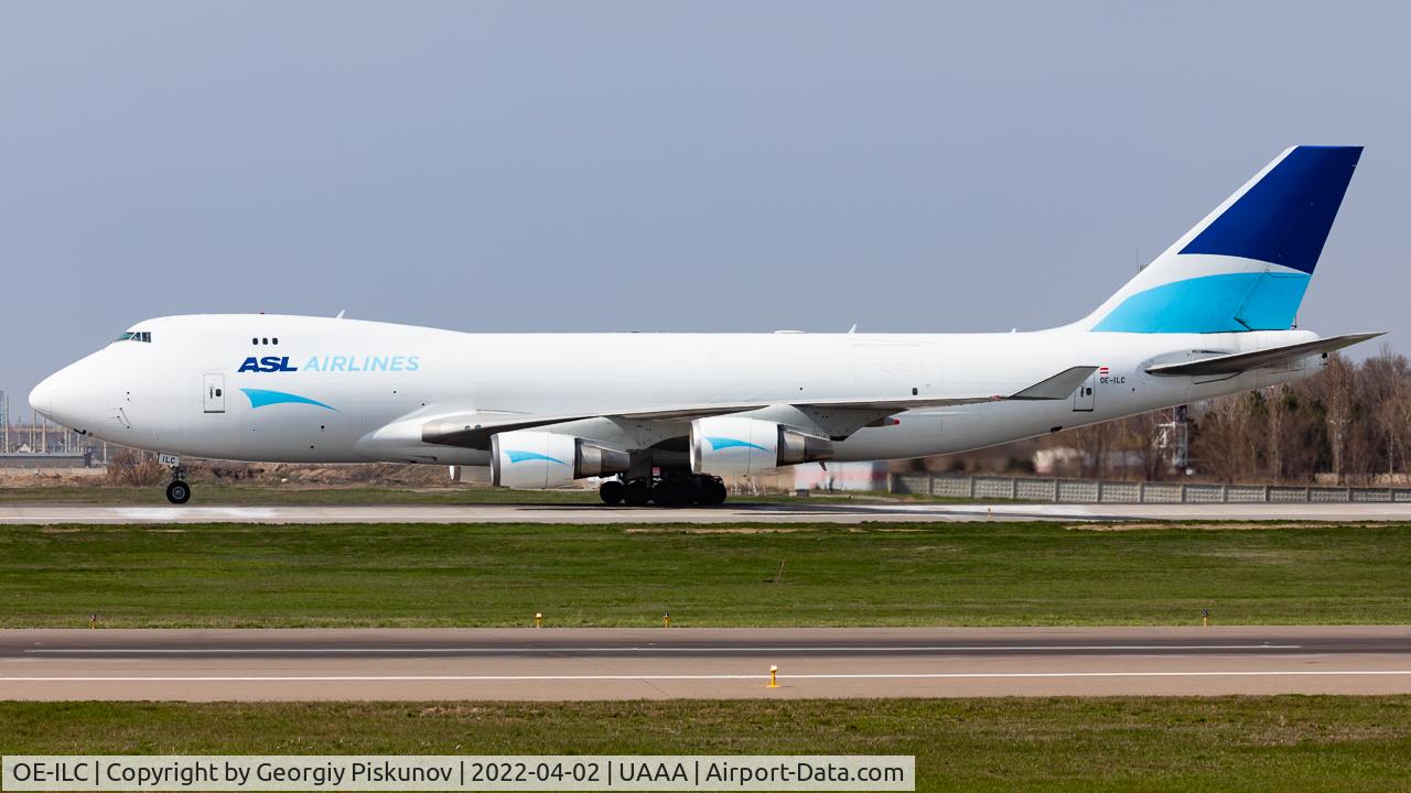 OE-ILC, 2001 Boeing 747-409F/SCD C/N 30762, first time arriving in UAAA/Almaty International Airport, Kazakhstan
