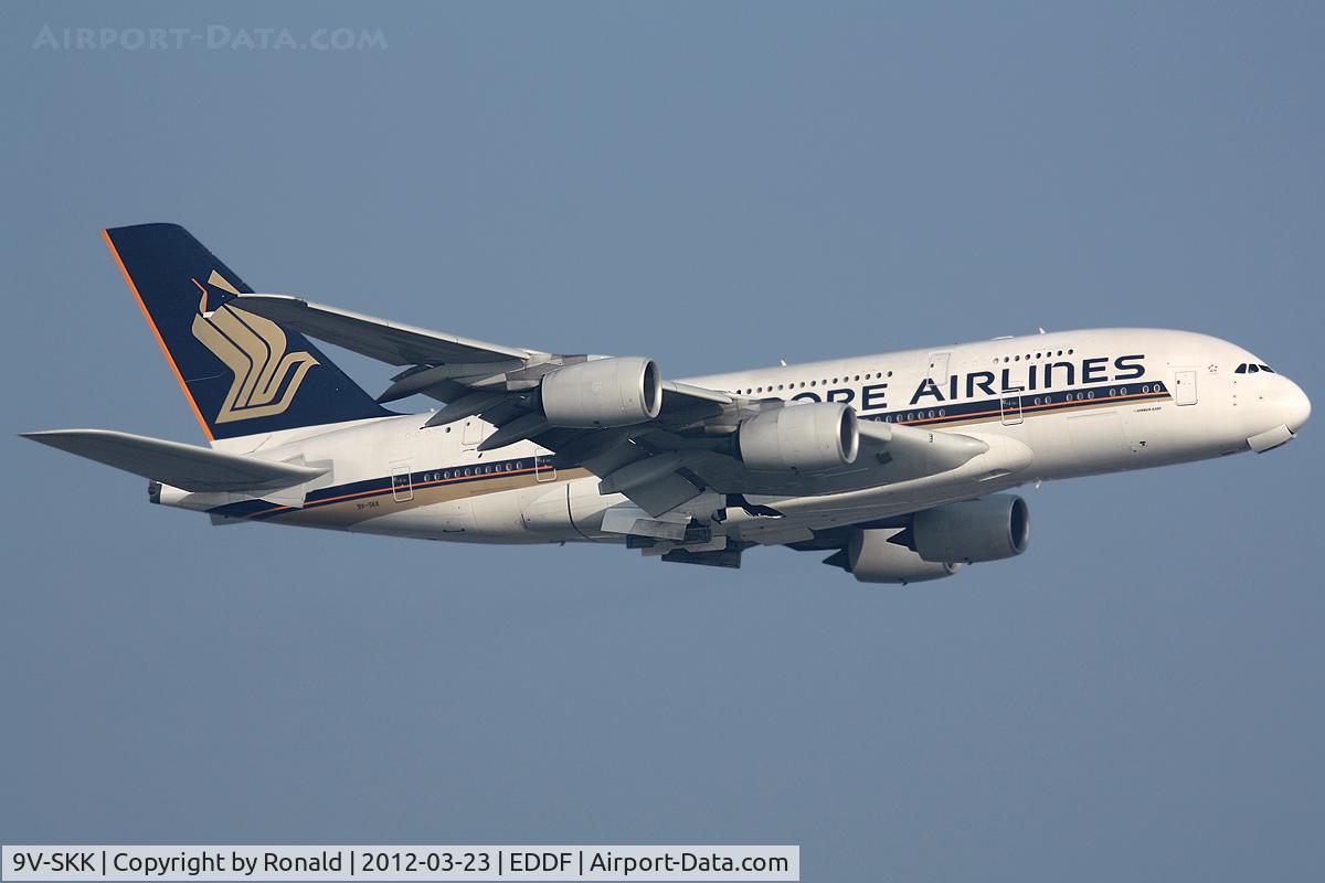 9V-SKK, 2009 Airbus A380-841 C/N 051, at fra