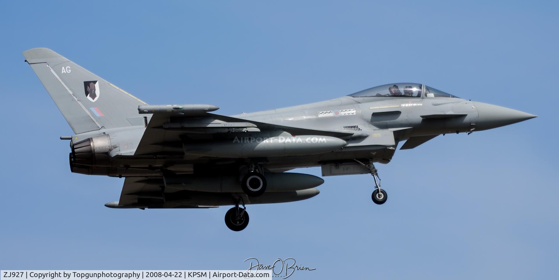 ZJ927, 2006 Eurofighter EF-2000 Typhoon FGR4 C/N 0089/BS018, Ascot-9807
