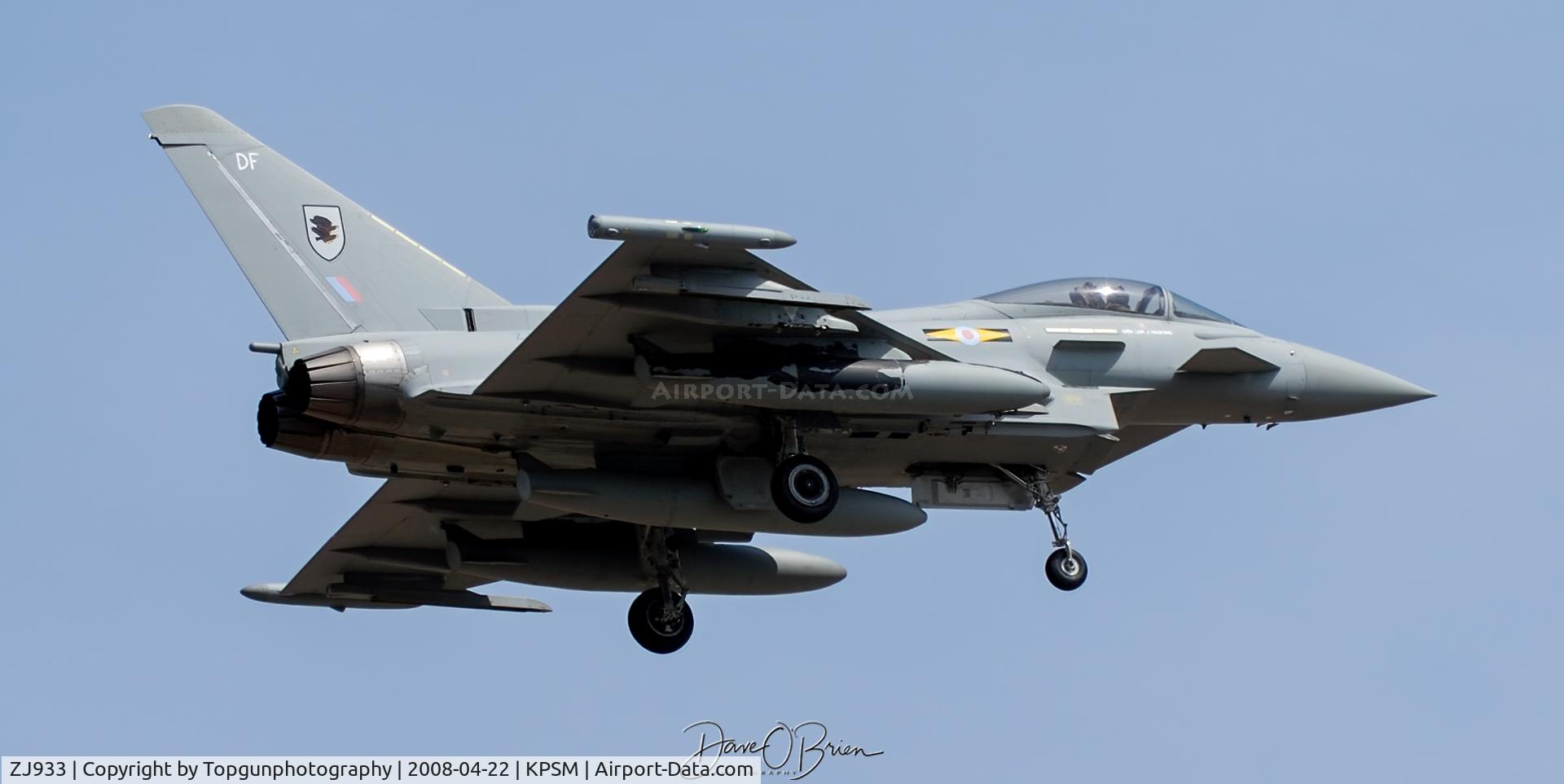 ZJ933, 2006 Eurofighter EF-2000 Typhoon FGR4 C/N 0108/BS024, Ascot-9803
