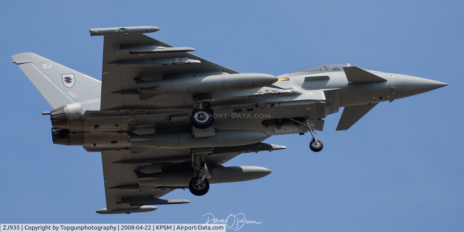 ZJ935, 2006 Eurofighter EF-2000 Typhoon FGR4 C/N 0115/BS026, Ascot-9801