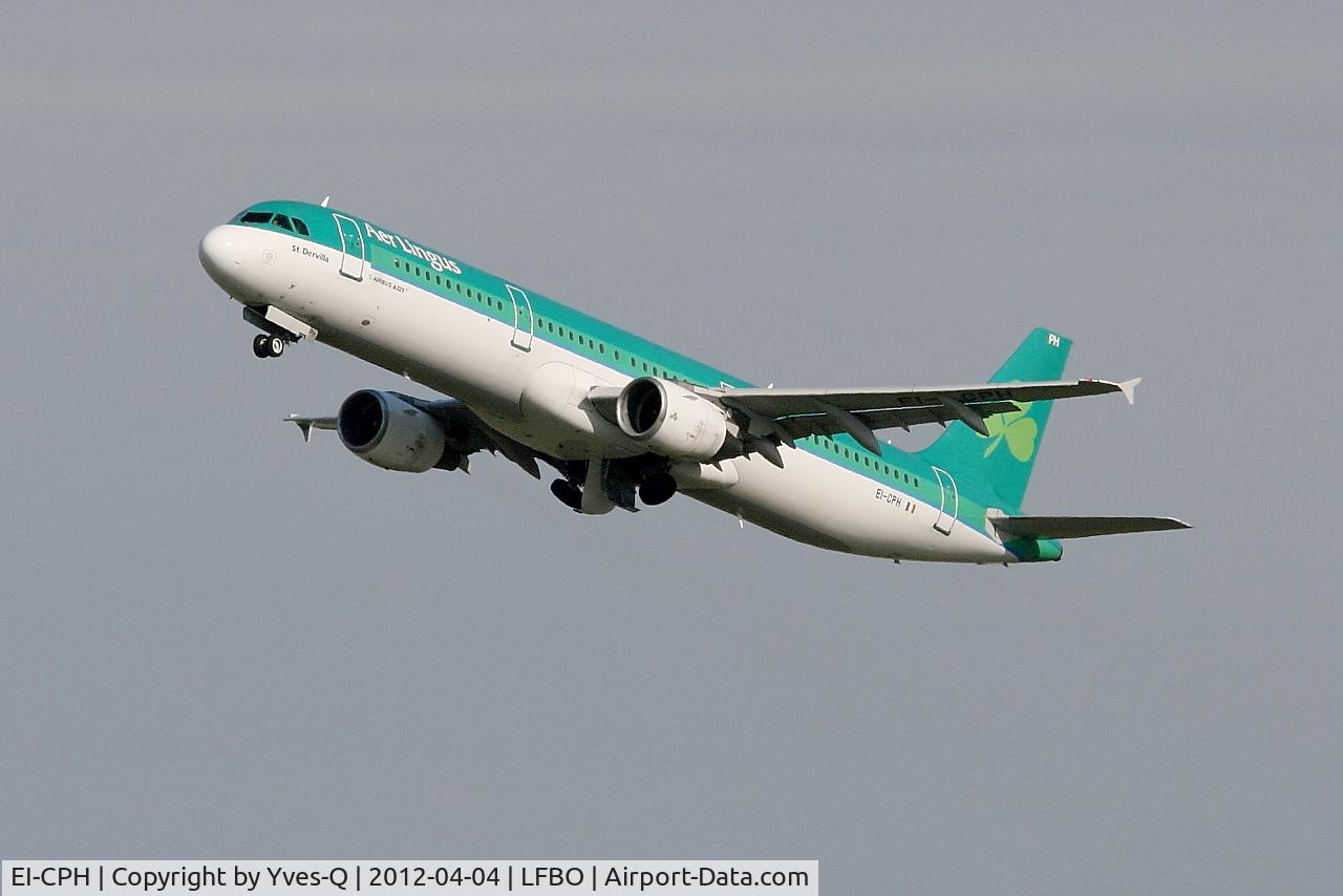 EI-CPH, 1999 Airbus A321-211 C/N 1094, Airbus A321-211, Climbing from rwy 32R, Toulouse Blagnac Airport (LFBO-TLS)