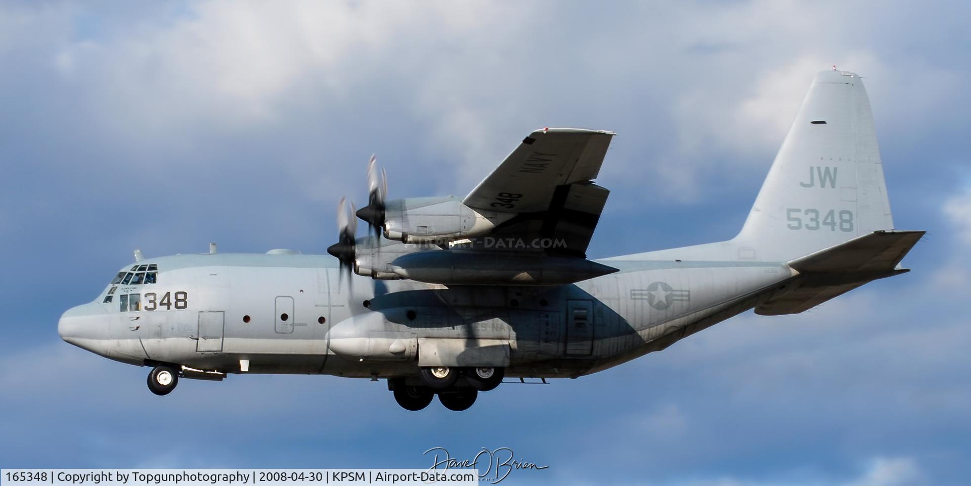 165348, 1995 Lockheed Martin C-130T Hercules C/N 382-5404, landing RW34