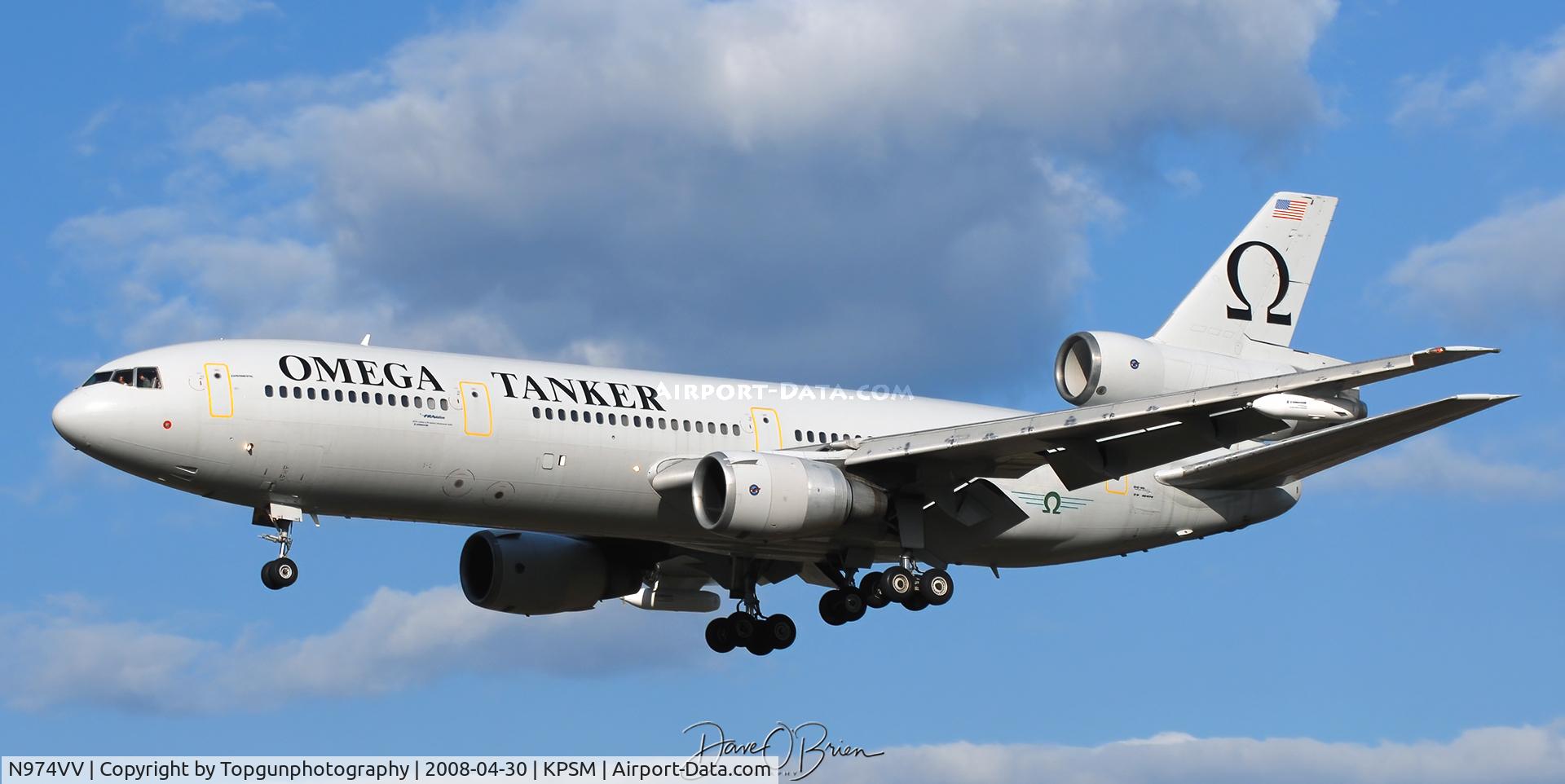 N974VV, 1979 Douglas KDC-10-40l C/N 46974, OMEGA Tanker drags Tornado's into Pease