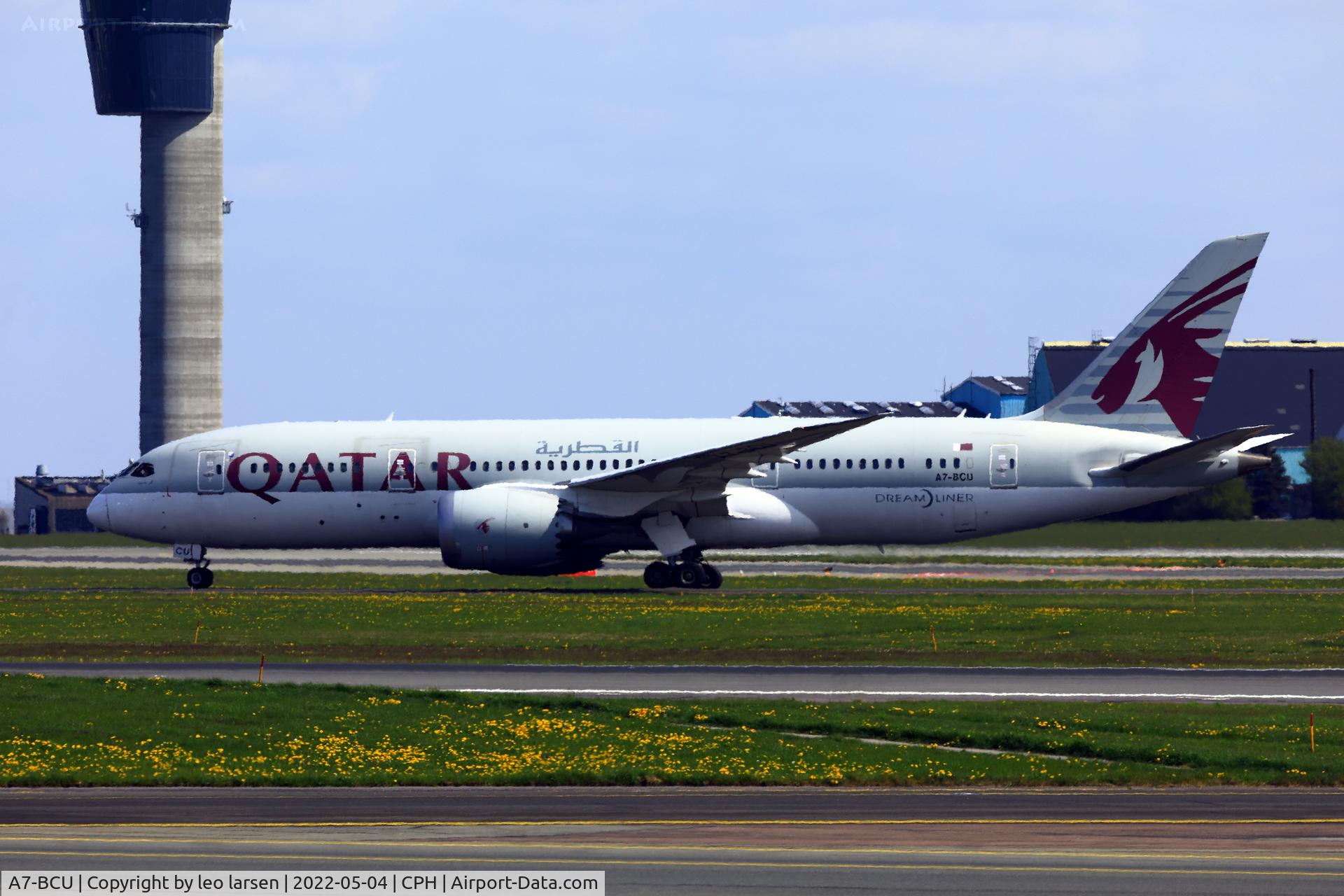 A7-BCU, 2015 Boeing 787-8 Dreamliner C/N 38339, Copenhagen 4.5.2022