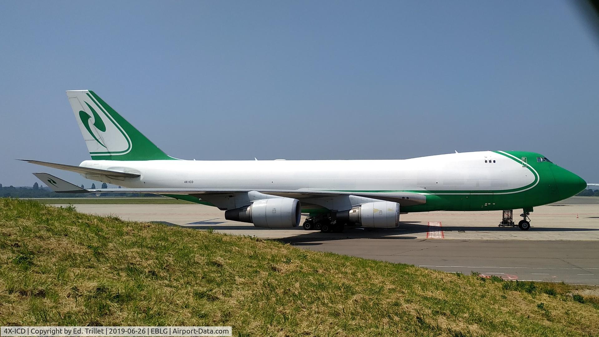 4X-ICD, 2007 Boeing 747-4EVF/ER/SCD C/N 35169, Liège-Bierset