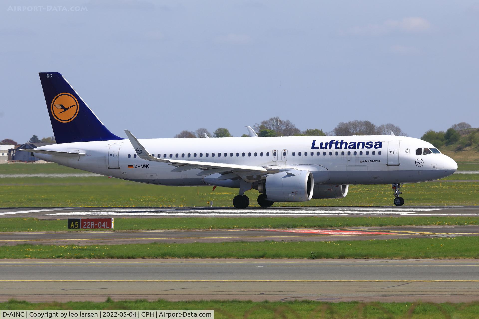 D-AINC, 2016 Airbus A320-271NEO C/N 6920, Copenhagen 4.5.2022