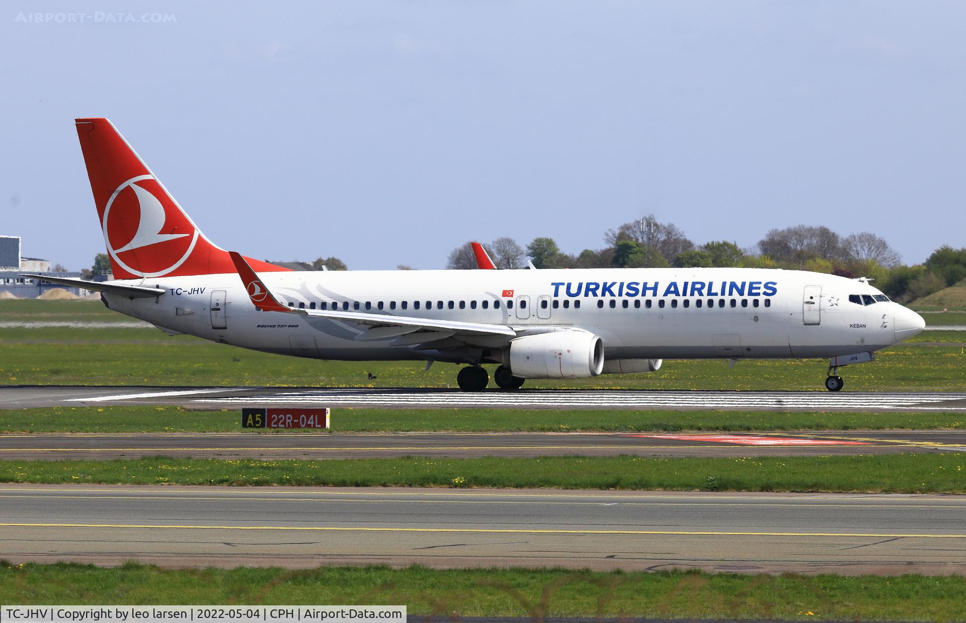TC-JHV, 2014 Boeing 737-8F2 C/N 40992, Copenhagen 4.5.2022