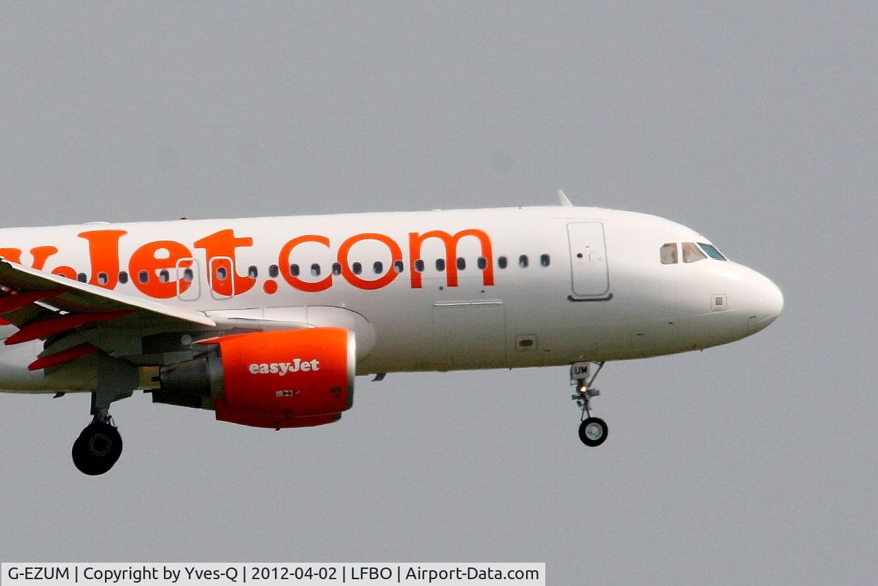 G-EZUM, 2012 Airbus A320-214 C/N 5020, Airbus A320-214, On final rwy 14L, Toulouse Blagnac Airport (LFBO-TLS)