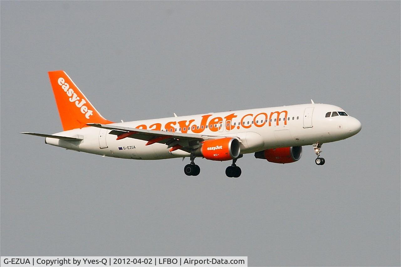 G-EZUA, 2011 Airbus A320-214 C/N 4588, Airbus A320-214, On final rwy 14L, Toulouse Blagnac Airport (LFBO-TLS)