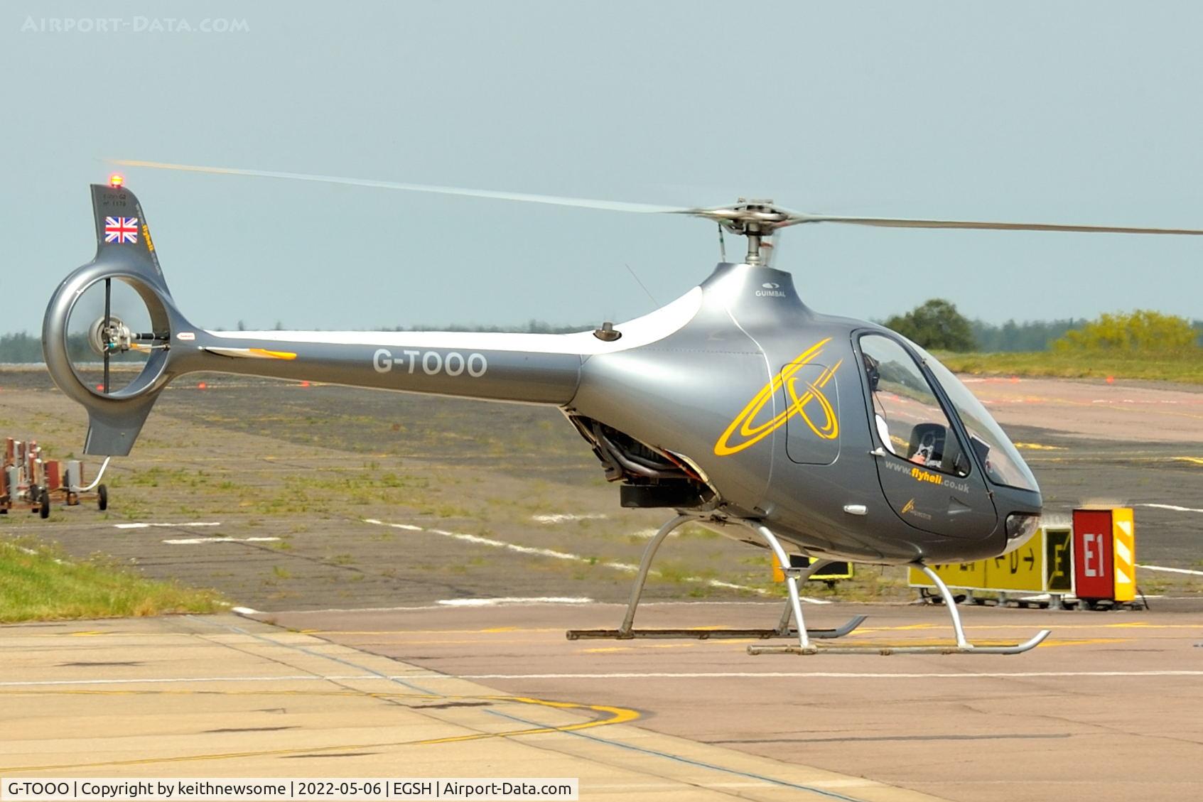 G-TOOO, 2016 Guimbal Cabri G2 C/N 1175, Leaving Norwich.