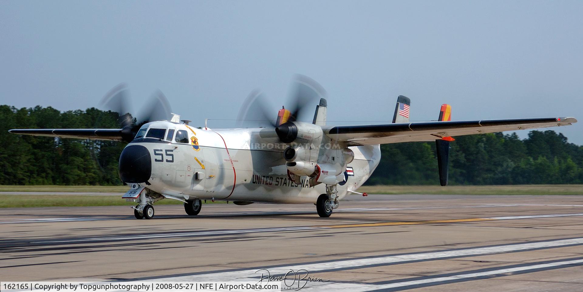 162165, Grumman C-2A Greyhound C/N 45, After a pilot change, HAWK41 taxis up for takeoff.