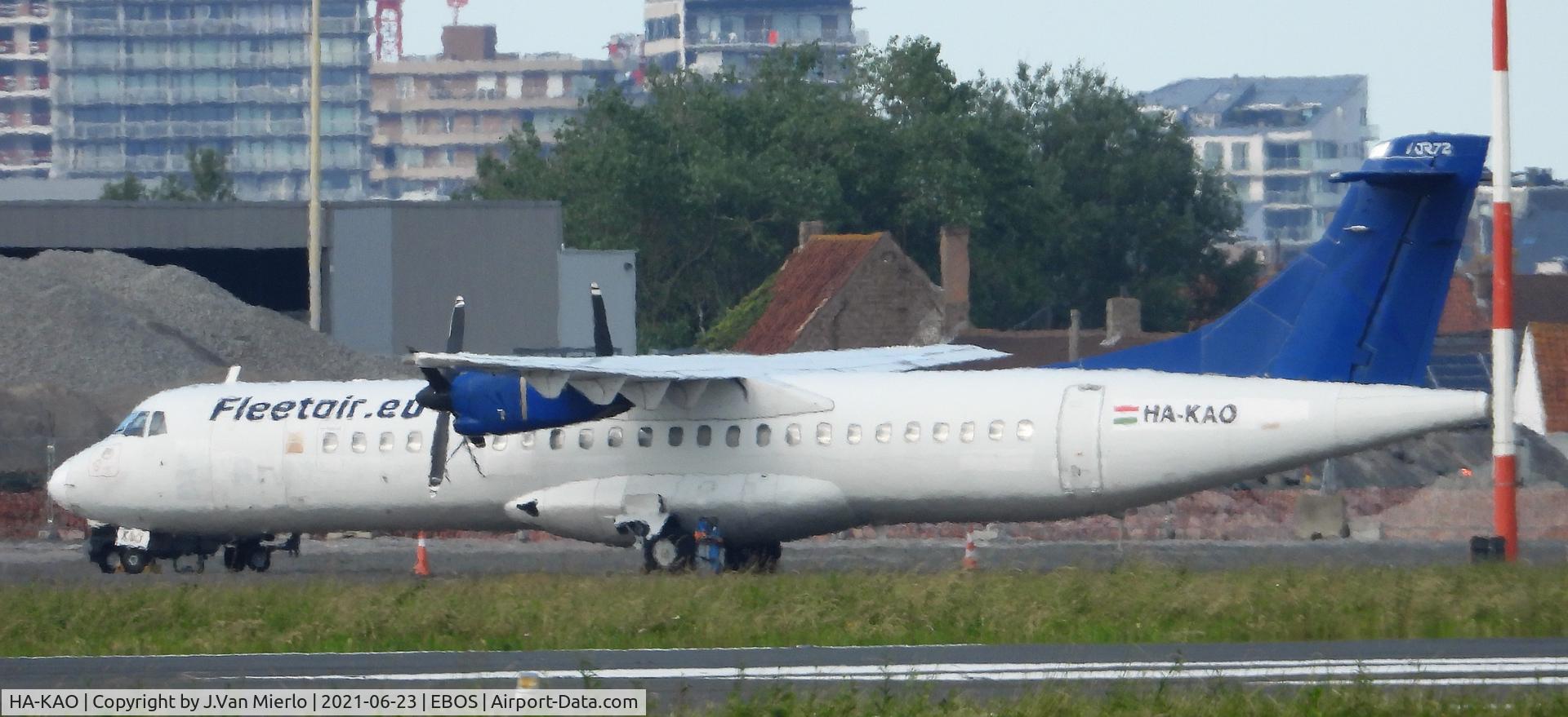 HA-KAO, 1990 ATR 72-202 C/N 183, Ostend, Belgium