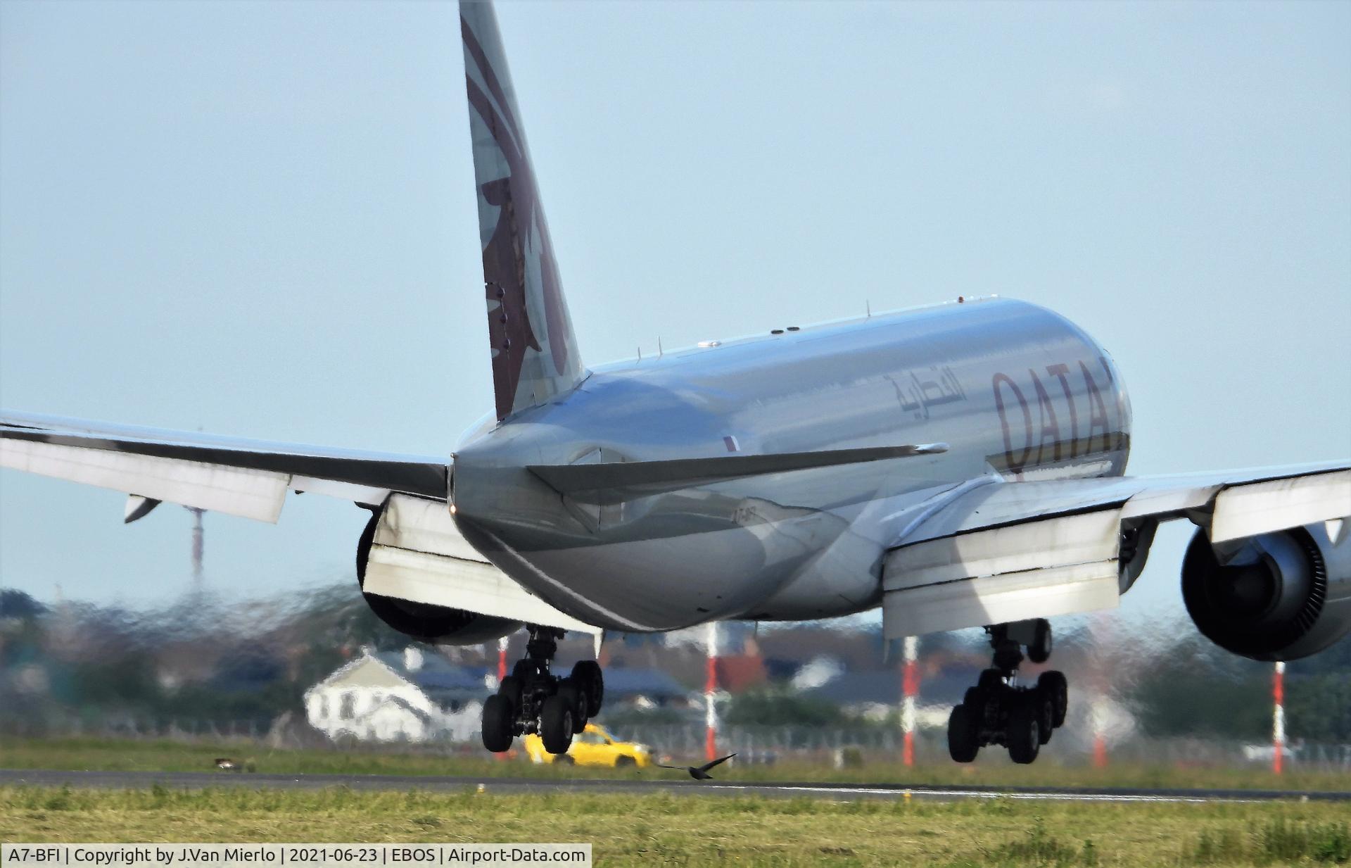 A7-BFI, 2016 Boeing 777-FDZ C/N 62083, Ostend, Belgium