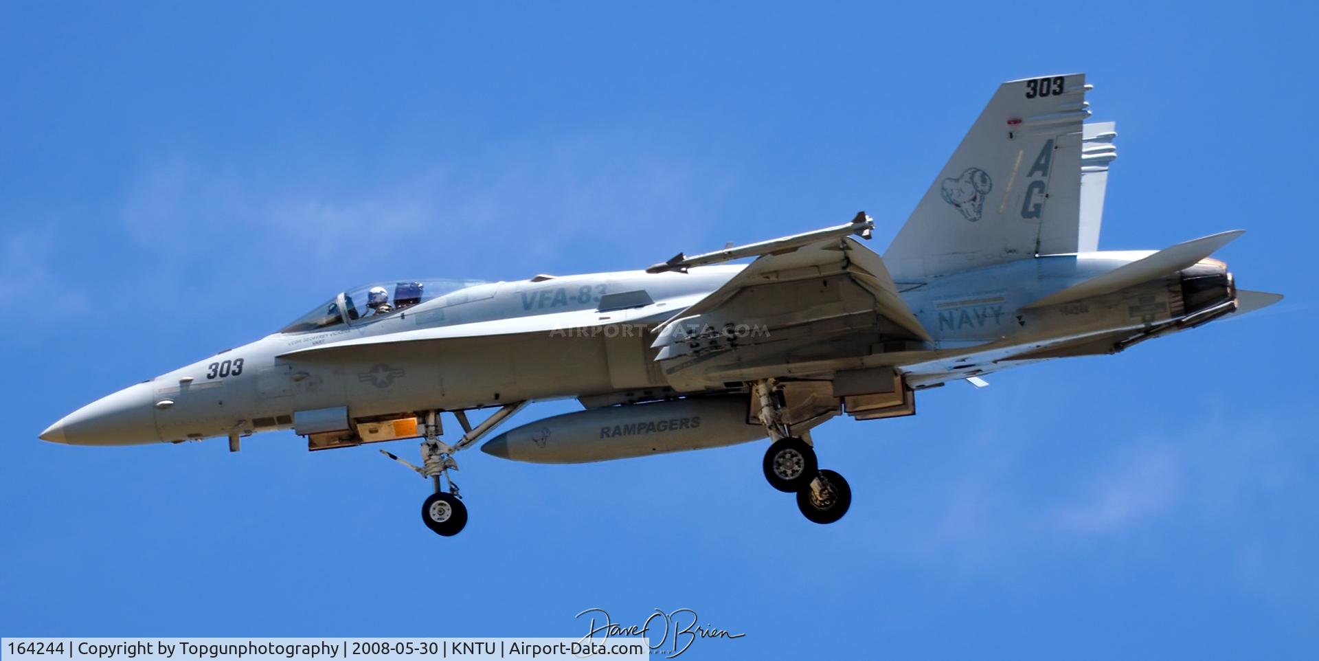 164244, 1991 McDonnell Douglas F/A-18C Hornet C/N 1007/C228, VFA-83 Rampagers