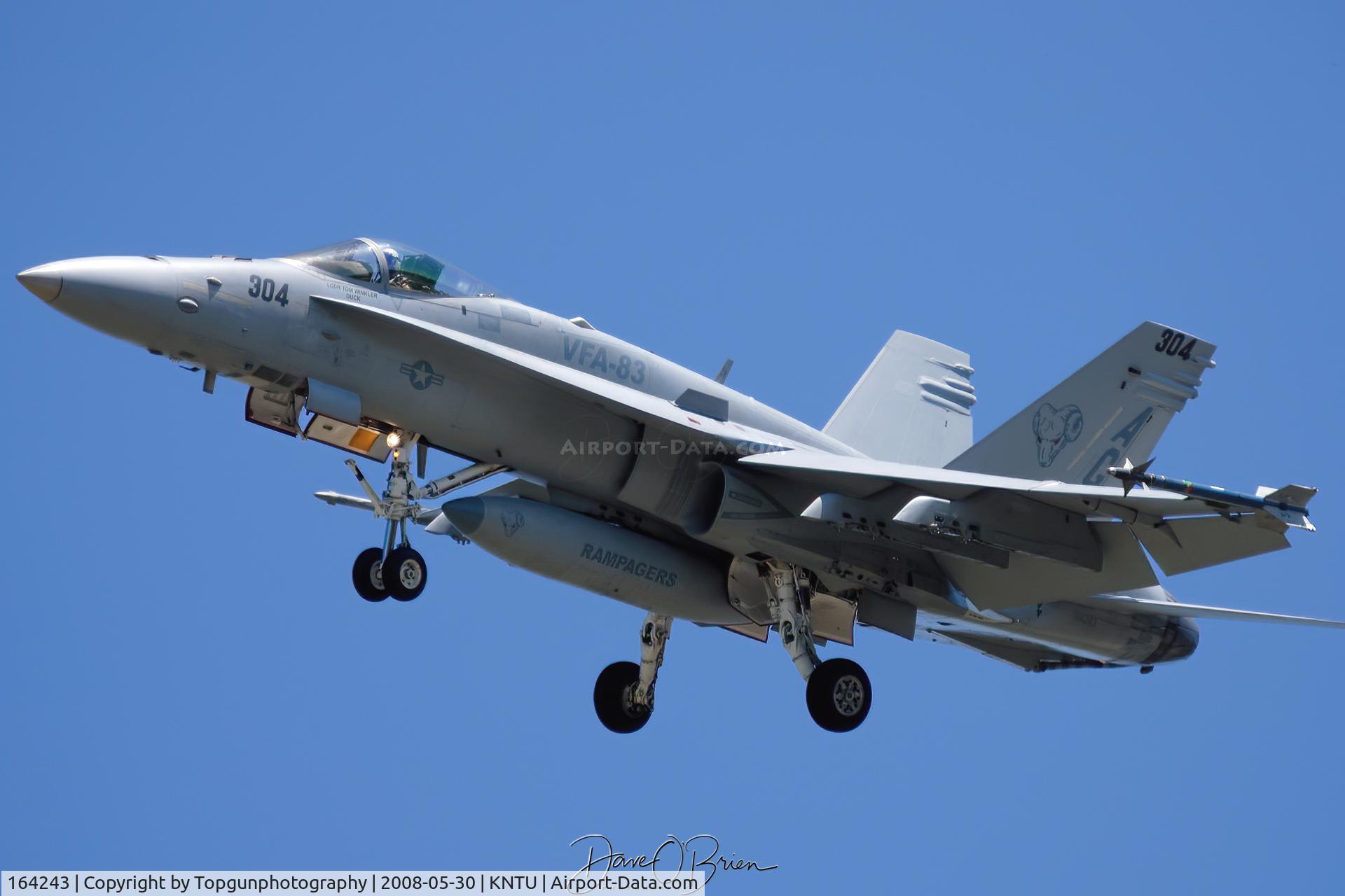 164243, McDonnell Douglas F/A-18C Hornet C/N 1006/C227, VFA-83 Rampagers