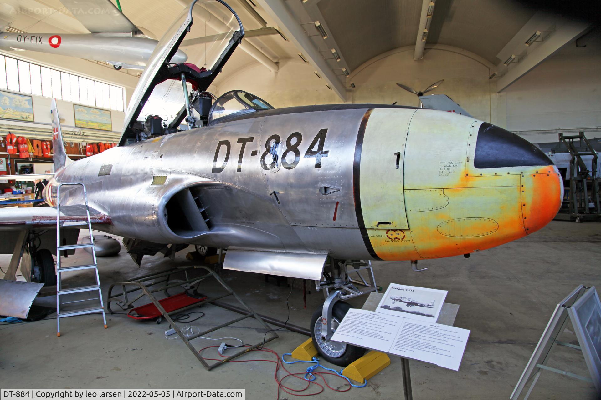 DT-884, 1951 Lockheed T-33A-1-LO C/N 6668, Vaerloese 5.5.2022