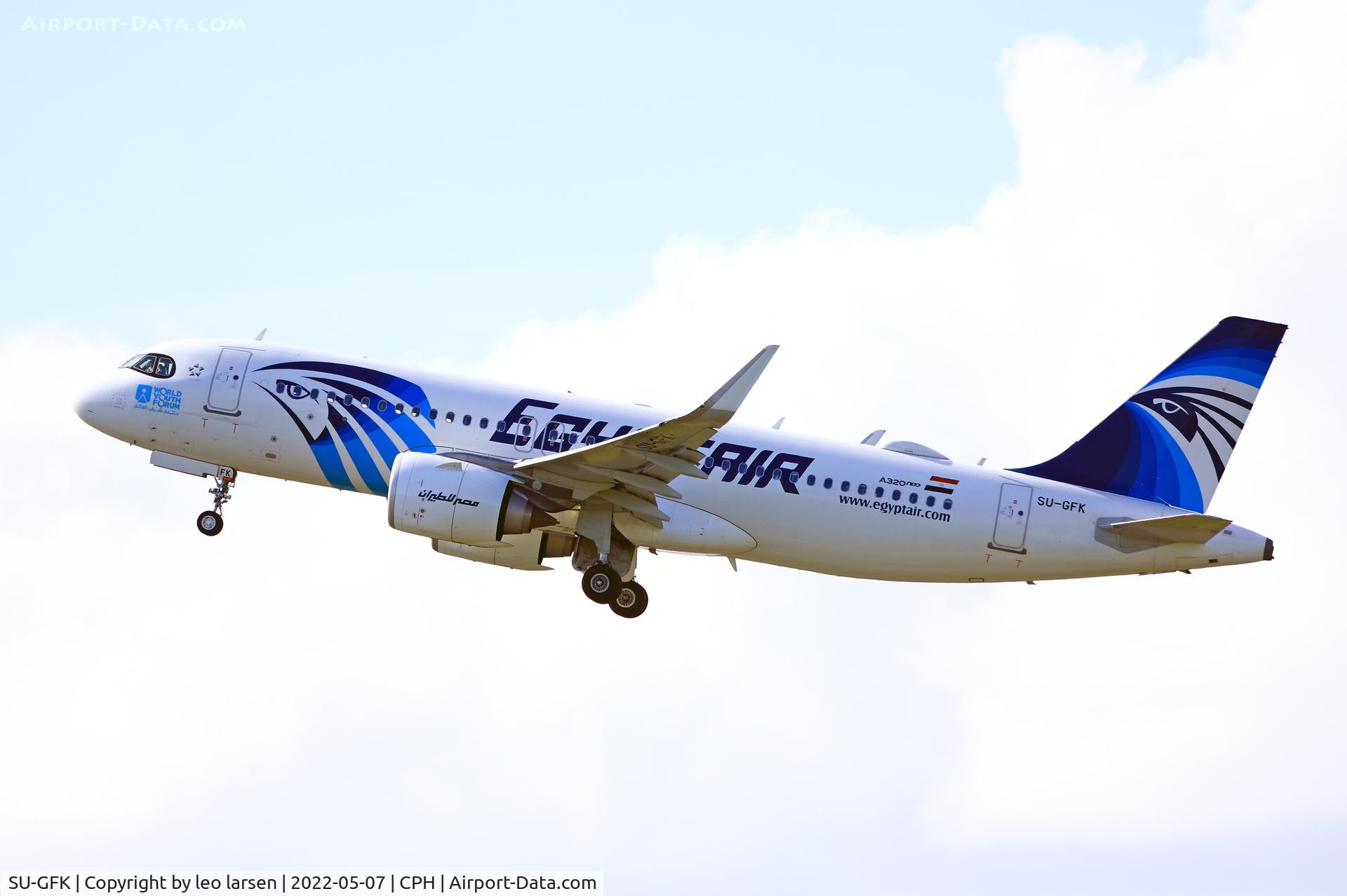 SU-GFK, 2020 Airbus A320-251N C/N 9519, Copenhagen 7.5.2022