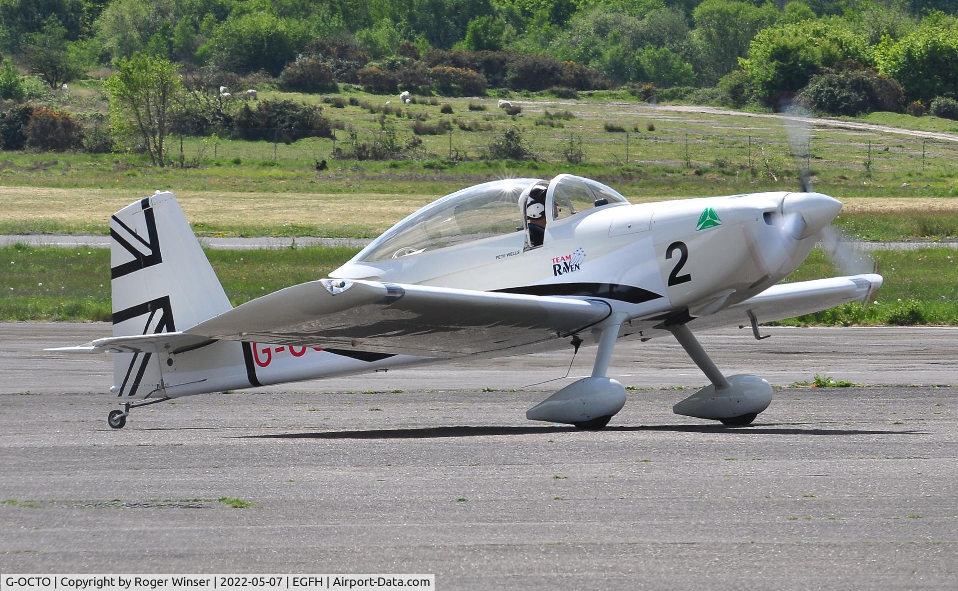 G-OCTO, 2003 Vans RV-8 C/N 470, Visiting RV-8 with recently applied Team Raven markings (Raven 2) ready for the 2022 display season.