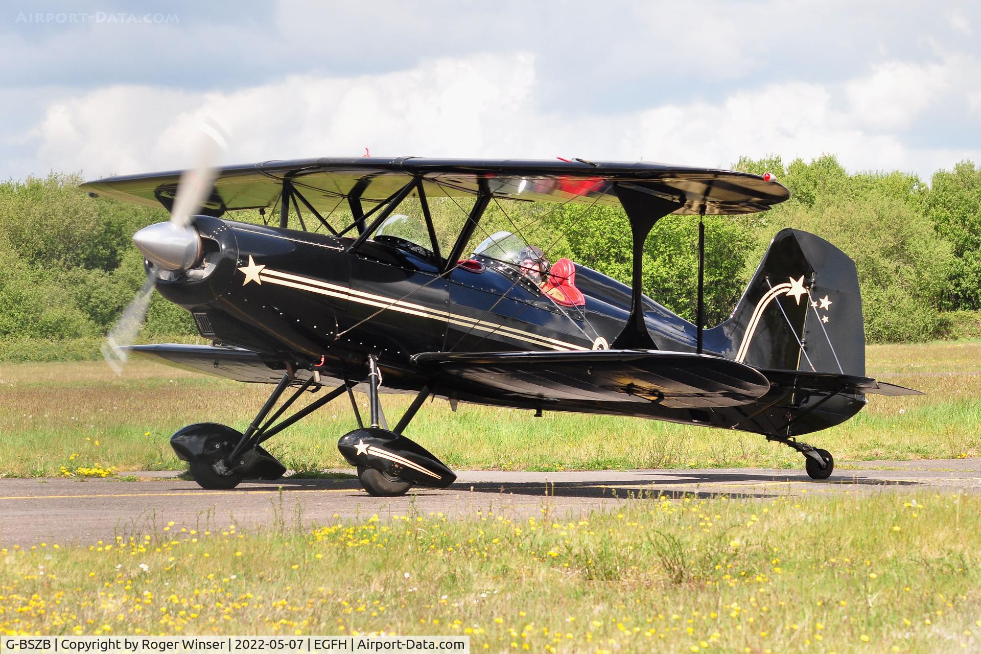 G-BSZB, 1981 Stolp SA-300 Starduster Too C/N 545, Resident biplane returning to base.
