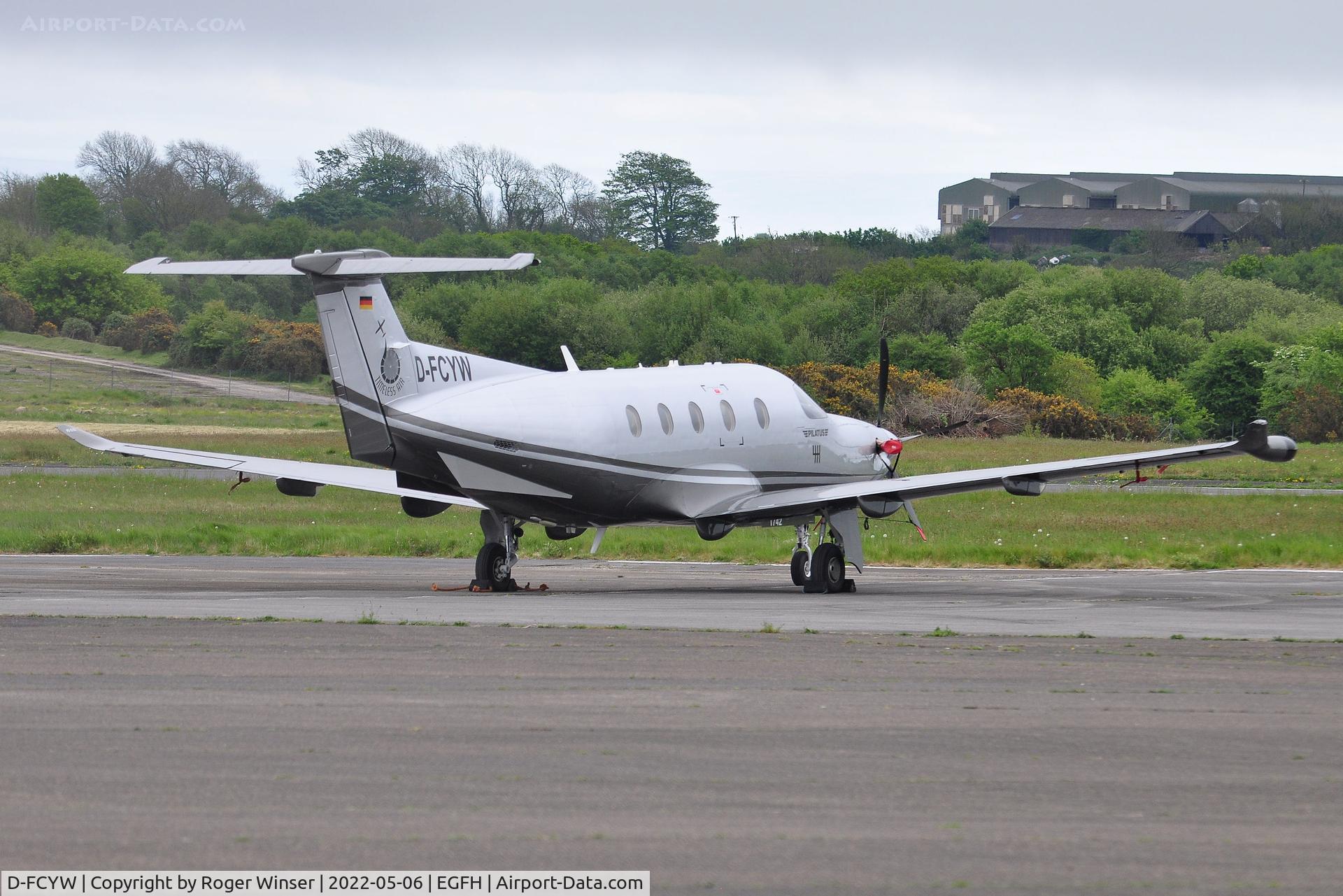 D-FCYW, 2017 Pilatus PC-12/47E C/N 1742, Visiting PC-12 operated by Air Independence..