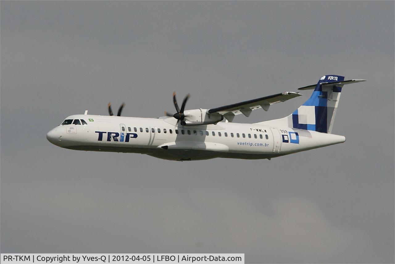 PR-TKM, 2012 ATR 72-600 C/N 998, ATR 72-600, Climbing from rwy 32L, Toulouse-Blagnac Airport (LFBO-TLS)