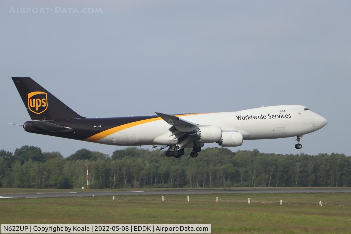 N622UP, 2020 Boeing 747-8F C/N 65784, Arrival from Dubai.