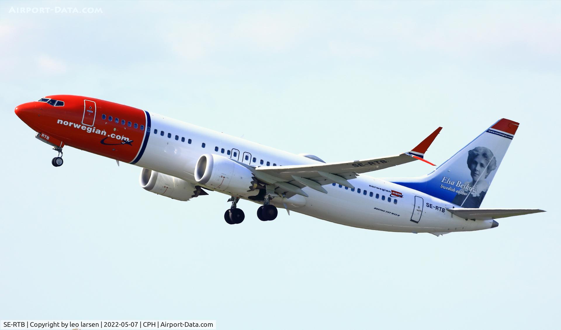SE-RTB, 2018 Boeing 737-8 MAX C/N 63972, Copenhagen 7.5.2022