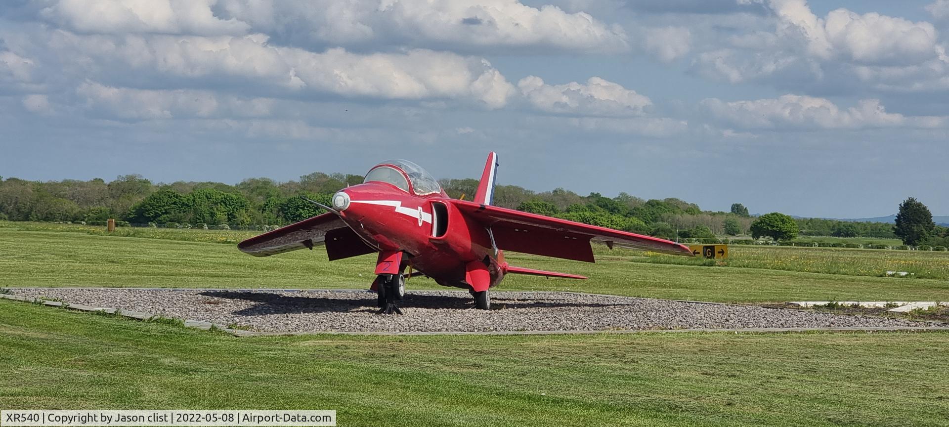 XR540, 1963 Hawker Siddeley Gnat T.1 C/N FL551, XR540 at Kemble