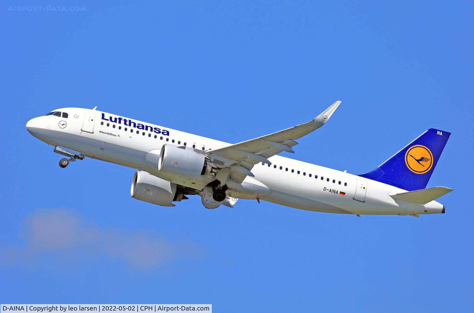 D-AINA, 2015 Airbus A320-271N C/N 6801, Copenhagen 2.5.2022