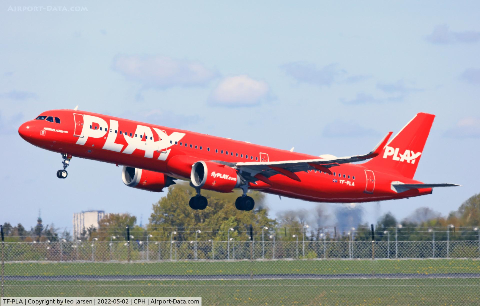 TF-PLA, 2018 Airbus A321-251N C/N 7939, Copenhagen 2.5.2022 T/O R-22R